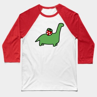 Strawberry Brontosaurus Baseball T-Shirt